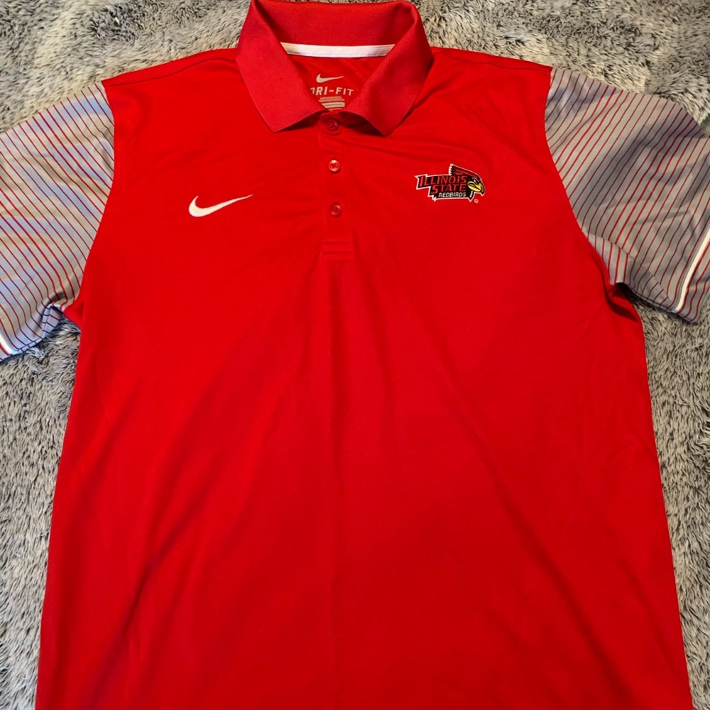 Illinois state university collared golf shirt
